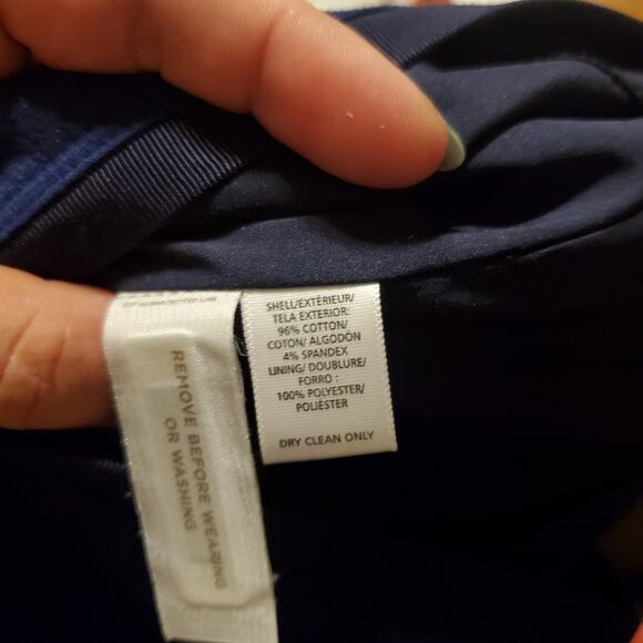 LOFT Blue Ombre Striped Pencil Skirt NWT sz 2P - Picture 8 of 8